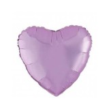 Balon Folie Metalizat Inima Lila - 45 cm
