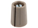 Buton rotativ gri cu indicator ABS 4mm 10.5x14mm