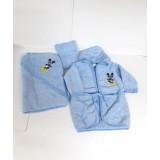 Cumpara ieftin Set prima baita cu halat, prosop si manusa - AL105