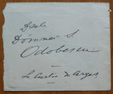 Al. Odobescu , scrisoare către soția sa Alexandra ( Saşa ) Prejbeanu , 1894