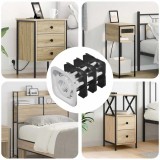 vidaXL Insert tub filetat 12 pcs Negru și argintiu Oțel Galvanizat 864851