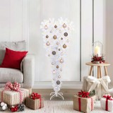 Cumpara ieftin Brad de Craciun artificial cu 150 LED Alb 120 cm PVC si Otel