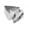 Set 4 forme triunghi, cutter inox pentru aluat cu impingator