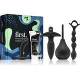 LoveBoxxx First Backdoor (S)Experience Starter set de jucării sexuale Black
