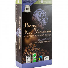 Cafea Decofeinizata in Capsule pentru Espressor Bio si Fairtrade 10 x 5.5 grame Bonga Red Mountain