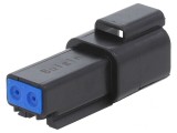 Conector Cablu-Cablu PX0 2-Pin Negru