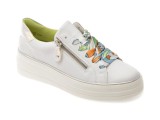 Pantofi sport REMONTE albi, D1C06, din piele naturala