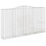 Cumpara ieftin Cos gabion arcuit 400x50x220/240 cm fier galvanizat