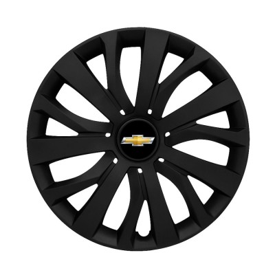 Set 4 capace roti 15 inchi (R15) compatibile CHEVROLET, Model - 345 Black foto