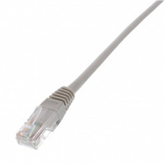 Cablu de retea F/UTP Well, cat5e, patch cord, 3m, gri
