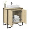 vidaXL Dulap Chiuveta Baie Stejar Sonoma 60x35x60cm Lemn Prelucrat Mobilier Baie