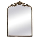 Oglinda de perete cu cadru sculptat, 50x70 cm, bronz, CMCLASS