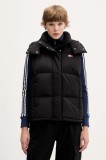 Tommy Jeans vestă de puf culoarea negru, de iarnă, DW0DW21627