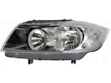 Far Bmw Seria 3 (E90/E91), 11.2004-08.2008, electric , tip bec H7+H7 , fare motoras, omologare ECE, 63116942728; 63116942748; culoare negru, Dreapta, ZKW