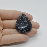 Cabochon obsidian fulg de nea 38x30x7mm c94