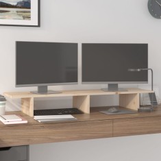 vidaXL Suport pentru monitor, 100x27x15 cm, lemn masiv de pin