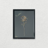 Te iubesc &ndash; tablou placat cu aur cu mesaj, 14&times;19 cm-cod 4306
