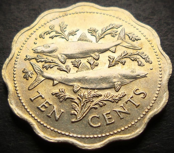 Moneda exotica 10 CENTI - I-LE BAHAMAS, anul 1989 * cod 4055 B