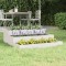 vidaXL Jardinieră, alb, 78x78x27 cm, lemn masiv de pin 823907