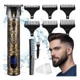 Masina de tuns par si barba Soulima cu 6 capete si afisaj LCD