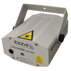 Laser Ibiza Mini Firefly pentru cluburi, 1300 mW, lumini Rosu/Verde, stativ inclus, argintiu foto