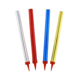 Set 4 artificii pentru tort, inaltime 18 cm holographic