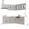 Set de dulapuri de bucătărie 11 piese &bdquo;Lucca&rdquo; lemn Sonoma gri