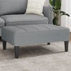 VidaXL Taburet, gri deschis, 77x55x31 cm, material textil 4007380