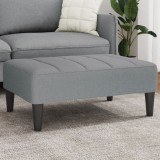 VidaXL Taburet, gri deschis, 77x55x31 cm, material textil