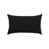 Perna decorativa dreptunghiulara Mania Relax, din bumbac, 50x70 cm, culoare negru, Palmonix