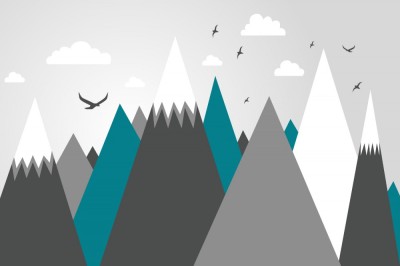 Fototapet - Varf de Munte - Turcoaz foto