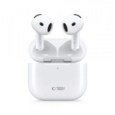 Handsfree Bluetooth Tech-Protect Ultraboost Core 2, TWS, Alb