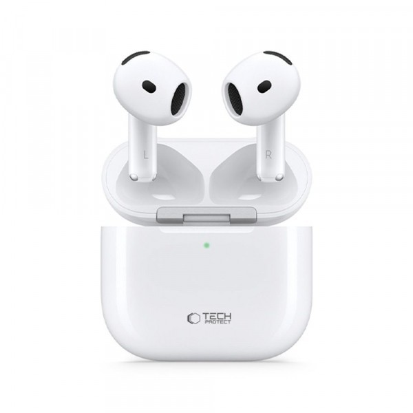 Handsfree Bluetooth Tech-Protect Ultraboost Core 2, TWS, Alb