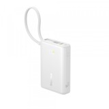 Baterie Externa Baseus PicoGo, 10000mAh, 45W, PD, 1 x USB-A - 2 x USB-C, Alba P10076803213-00