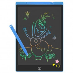 Tableta digitala color 12 inch, pentru scris si desenat cu ecran LCD,29 cm, albastru, 3ani+