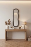 Cumpara ieftin Oglinda decorativa Glinde, Catifea, 90x150 cm