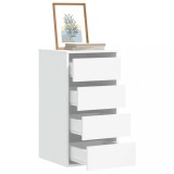 Dulap Colț Alb vidaXL, 40x41x76 cm, Lemn, Sertare, Depozitare, Mobilier Living