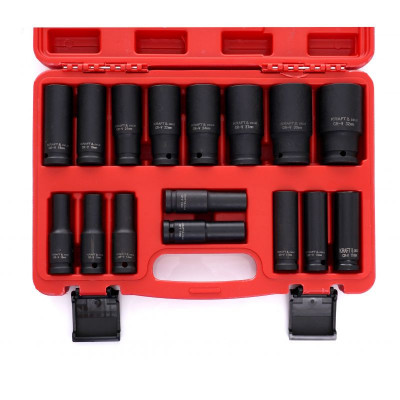 Set chei tubulare de impact, 16 piese, 10-32mm, KD10531 foto