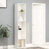 Bibliotecă, alb, 40x30x189 cm, lemn prelucrat