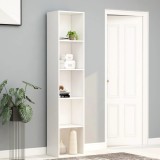 Bibliotecă, alb, 40x30x189 cm, lemn prelucrat