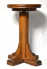 Scaun ajustabil / rotativ din lemn pentru pian - Biedermeier - secol XIX