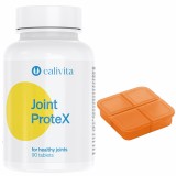 Cumpara ieftin Set Supliment Alimentar si Cutie Pastile pentru Flexibilitatea Articulara Joint Protex (90 tablete) - Calivita