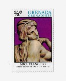 Grenada Grenadines 1975 Michelangelo, Arta, Nestampilat
