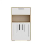 Dulap multifunctional, Stejar-Alb, 72 &times; 35 &times; 1236 cm