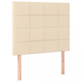 Cumpara ieftin Tablii de pat, 2 buc, crem, 100x5x78/88 cm, textil
