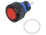 Comutator ONPOW LAS1-APY-11/R/24V/P 2 Poziții SPDT 0,5A IP65 acționat prin apăsare