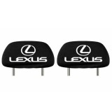 Set 2 huse tetiere negre, pentru gama auto LEXUS