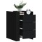 Gossi noptiera, negru, 45x50x65 cm, lemn prelucrat
