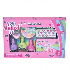 Set de unghii Super Girl Nail Art in cutie metalica Martinelia 11934, 12 ml foto