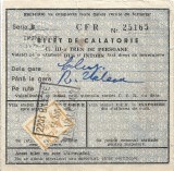 A3452N Bilet de călătorie CFR, 1954